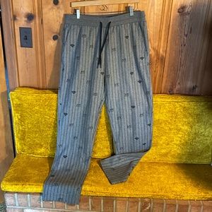 Diamond supply Jean Michel Basquiat embroidered pants